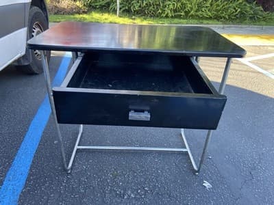 1930’s KEM Weber Machine Age Art Deco Desk For Lloyd - Thumbnail 3