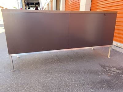 Steelcase Vintage Mid Century Modern Metal Retro Tanker Credenza Sideboard - Thumbnail 6