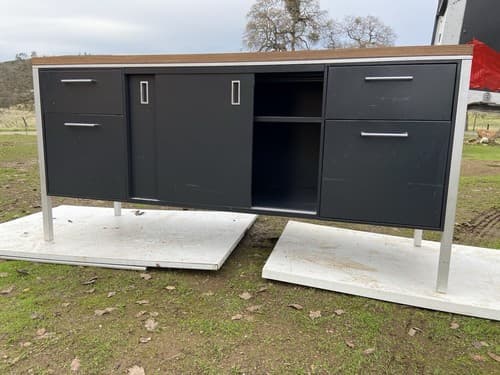 Vintage Mid Century Modern Steelcase  Tanker Credenza - Thumbnail 4