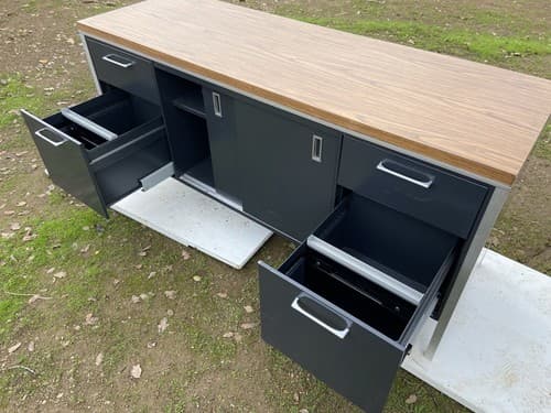 Vintage Mid Century Modern Steelcase  Tanker Credenza - Thumbnail 12