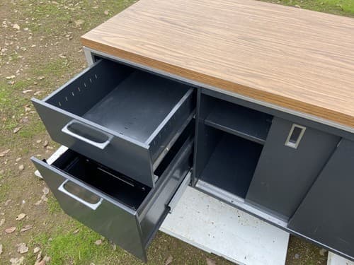 Vintage Mid Century Modern Steelcase  Tanker Credenza - Thumbnail 14