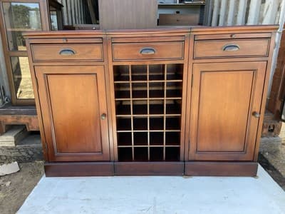 pottery barn 3 Piece Sideboard Cupboard Credenza Buffet 54”/13.5”/36” - Image 1