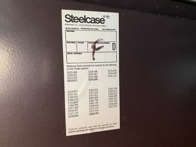 Steelcase Vintage Mid Century Modern Metal Retro Tanker Credenza Sideboard - Thumbnail 5