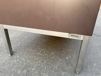 Steelcase Vintage Mid Century Modern Metal Retro Tanker Credenza Sideboard - Thumbnail 11