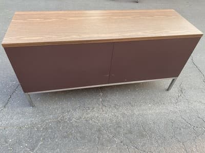 Steelcase Vintage Mid Century Modern Metal Retro Tanker Credenza Sideboard - Thumbnail 7