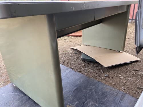 Vintage Steel Tanker Desk Conference Table - Thumbnail 2