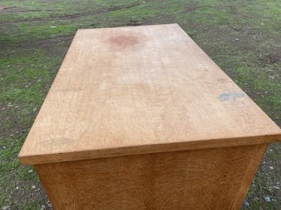 Traditional Antique Oak Teacher Library or Writing Desk Needs Some Refinishing - Thumbnail 14