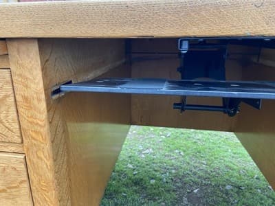 Traditional Antique Oak Teacher Library or Writing Desk Needs Some Refinishing - Thumbnail 8