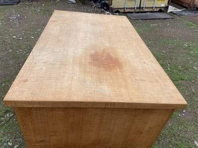 Traditional Antique Oak Teacher Library or Writing Desk Needs Some Refinishing - Thumbnail 10