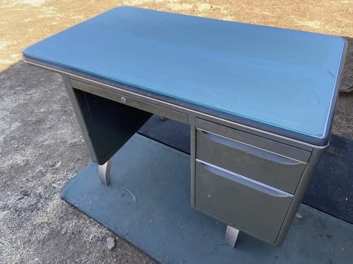 Vintage General Fireproofing Co. Tanker Desk Table- Mid Century - Thumbnail 6