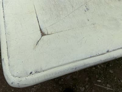 Antique Rustic Pine Farmhouse Shabby  Chick Dining Room Kitchen Table - Thumbnail 2