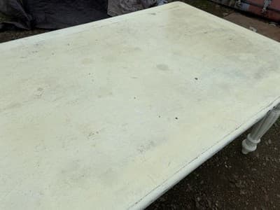 Antique Rustic Pine Farmhouse Shabby  Chick Dining Room Kitchen Table - Thumbnail 19