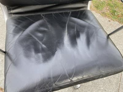 Vintage Mid Century Herman Miller Soft Pad Executive  Black Leather Desk Chair - Thumbnail 11