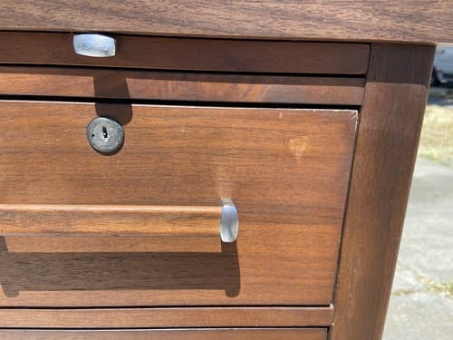 VINTAGE MID-CENTURY MODERN EXECUTIVE DESK by Alma Desk Furniture - Thumbnail 5