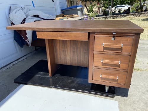VINTAGE MID-CENTURY MODERN EXECUTIVE DESK by Alma Desk Furniture - Thumbnail 4