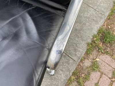 Vintage Mid Century Herman Miller Soft Pad Executive  Black Leather Desk Chair - Thumbnail 21