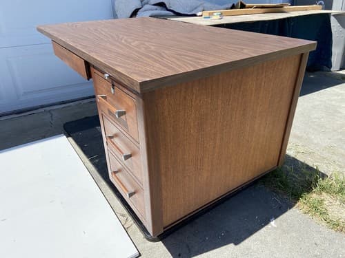 VINTAGE MID-CENTURY MODERN EXECUTIVE DESK by Alma Desk Furniture - Thumbnail 11