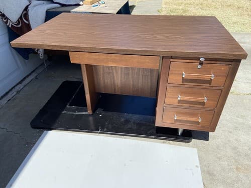 VINTAGE MID-CENTURY MODERN EXECUTIVE DESK by Alma Desk Furniture - Thumbnail 13
