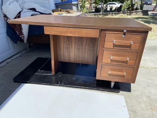 VINTAGE MID-CENTURY MODERN EXECUTIVE DESK by Alma Desk Furniture - Thumbnail 14