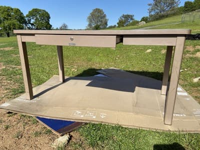 McDowell And Craig Vintage Mid Century Modern Metal Tanker Desk - Thumbnail 7