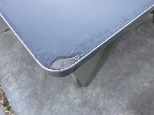 RARE Vintage Mid-Century Industrial COLE STEEL Tanker Table Desk - Thumbnail 7