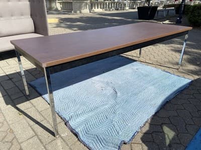 Vintage Mid-Century Industrial Tanker Conference Table By Krueger - Image 1