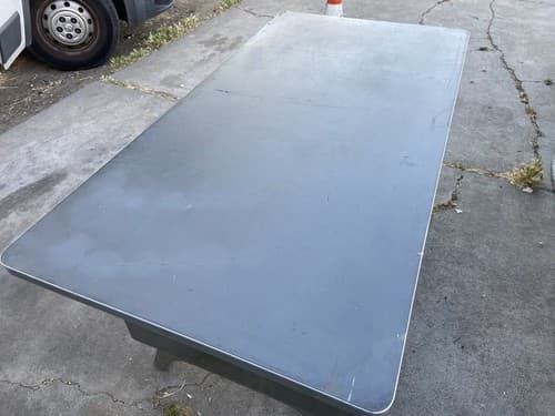 RARE Vintage Mid-Century Industrial COLE STEEL Tanker Table Desk - Thumbnail 10