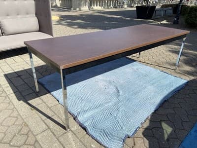 Vintage Mid-Century Industrial Tanker Conference Table By Krueger - Thumbnail 7