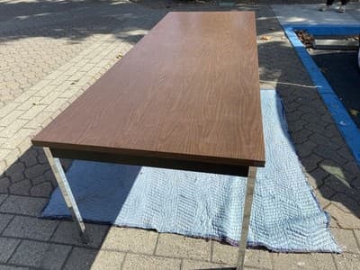 Vintage Mid-Century Industrial Tanker Conference Table By Krueger - Thumbnail 6