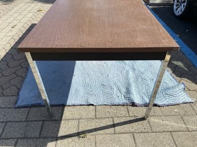 Vintage Mid-Century Industrial Tanker Conference Table By Krueger - Thumbnail 5
