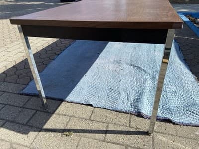 Vintage Mid-Century Industrial Tanker Conference Table By Krueger - Thumbnail 13