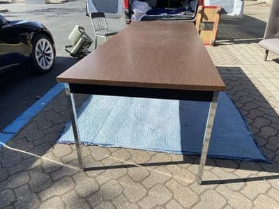 Vintage Mid-Century Industrial Tanker Conference Table By Krueger - Thumbnail 11