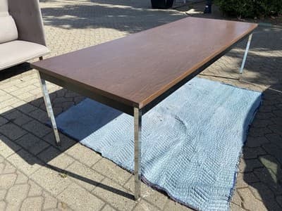 Vintage Mid-Century Industrial Tanker Conference Table By Krueger - Thumbnail 16