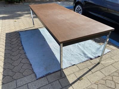 Vintage Mid-Century Industrial Tanker Conference Table By Krueger - Thumbnail 19