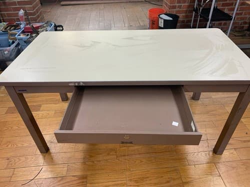 Vintage McDowell And Craig  Tanker Desk Table - Thumbnail 2