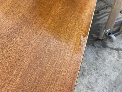 Art Deco Stow & Davis Mid Century Modern Walnut Boomerang Fan Executive Desk - Thumbnail 11