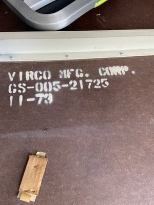 Vintage Mid Century Modern Round Conference Room Kitchen Dining Table 54” Round - Thumbnail 17