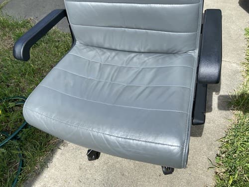 Vintage Richard  Sapper for Knoll Management Desk Chair in Gray Leather  7availa - Thumbnail 13