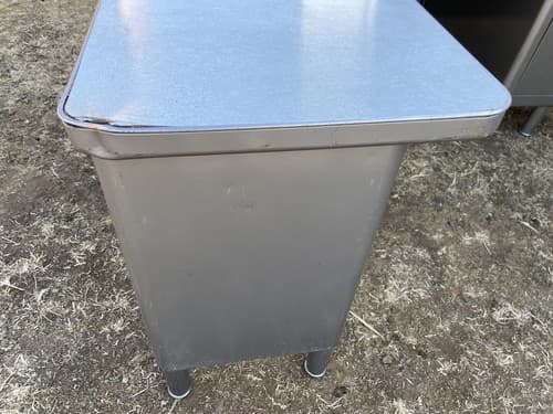 Vintage Mid Century Steelcase Tanker Desk With Extension - Thumbnail 3