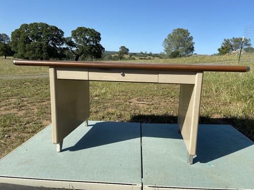 Vintage Mid-Century ModernIndustrial Shaw Walker Table Desk - Thumbnail 5