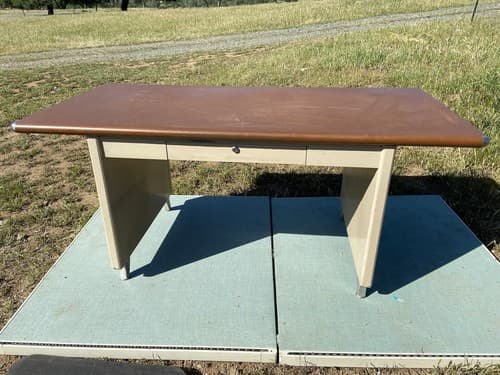 Vintage Mid-Century ModernIndustrial Shaw Walker Table Desk - Thumbnail 12