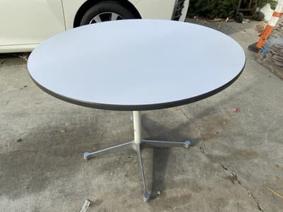 Eames Herman Miller MCM Aluminum Group Table Contract Base 36” Round - Thumbnail 5