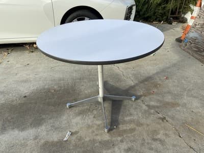 Eames Herman Miller MCM Aluminum Group Table Contract Base 36” Round - Thumbnail 10