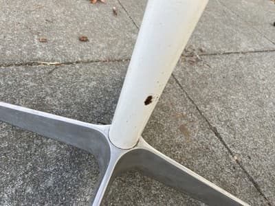 Eames Herman Miller MCM Aluminum Group Table Contract Base 36” Round - Thumbnail 15