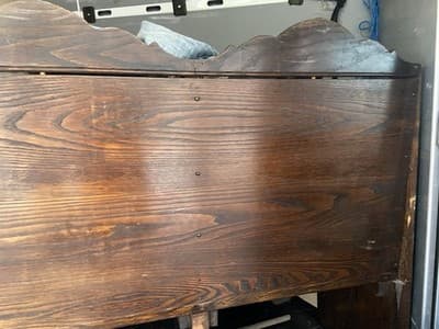 Antique Gothic church pew  Choir Stalls 4 Seater Bench Theatre Seats - Thumbnail 8