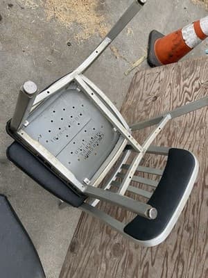 Rare Set of 5 Vintage  1960’s Emeco Aluminum Navy Chairs  Needs Upholstery Foam - Thumbnail 12