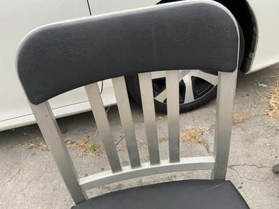 Rare Set of 5 Vintage  1960’s Emeco Aluminum Navy Chairs  Needs Upholstery Foam - Thumbnail 15