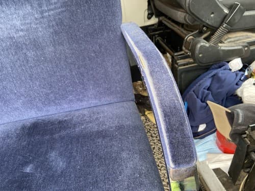 Brno Chair - Knoll Mies van der Rohe - Flat Bar Chair In Navy Blue Velvet Style - Thumbnail 15