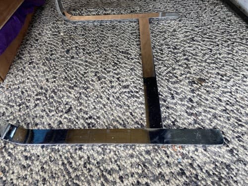 Brno Chair - Knoll Mies van der Rohe - Flat Bar Chair In Navy Blue Velvet Style - Thumbnail 17