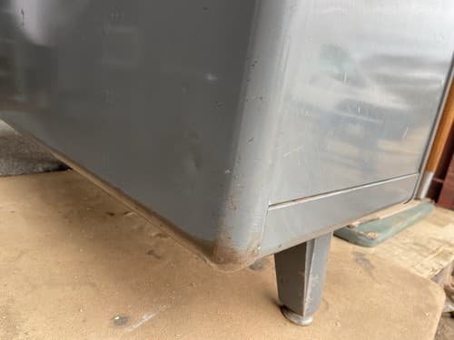 Vintage Mid Century Modern Metal Tanker Desk - Thumbnail 8